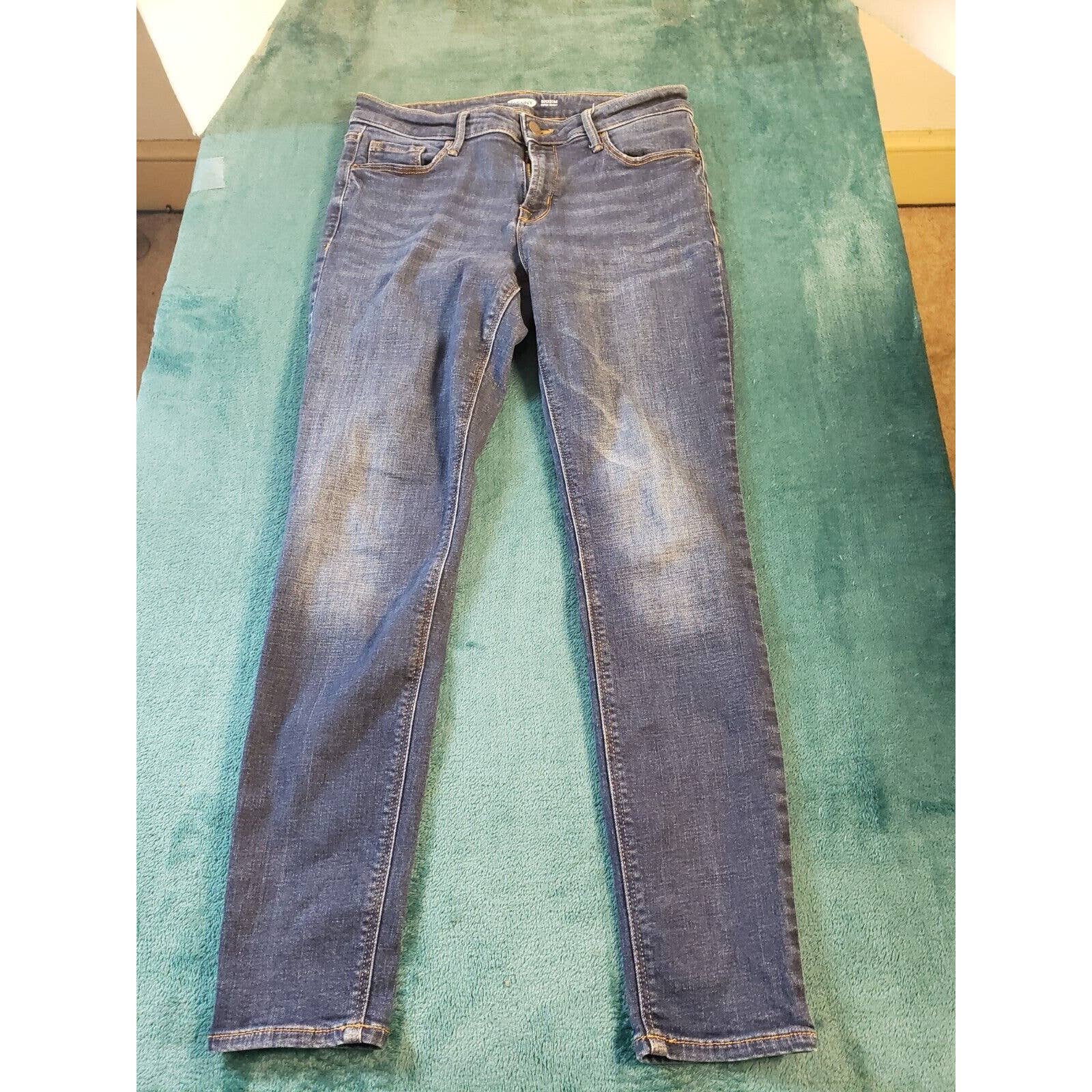 Old Navy Jeans Womens Sz 8 Blue Super Skinny Denim Ladies Stretch Pants Casual